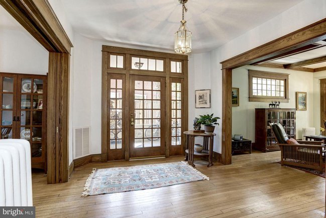 foyer of a chevy chase luxury home