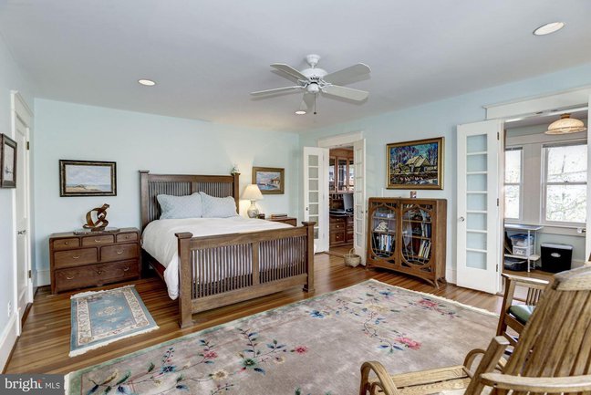 beautiful master suite in a chevy chase luxury home